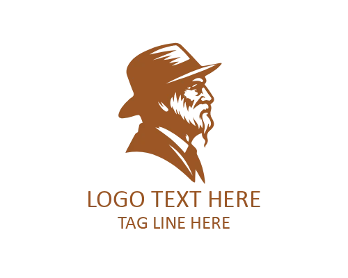 Wise Old Man Scroll Logo for Ancient Knowledge Brands