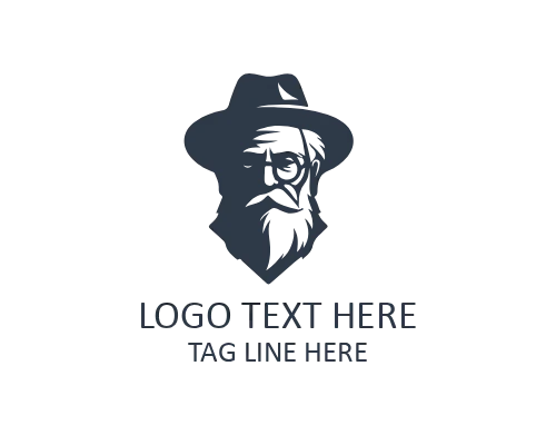 Wise Old Man Stars Logo for Cosmic Wisdom Brands