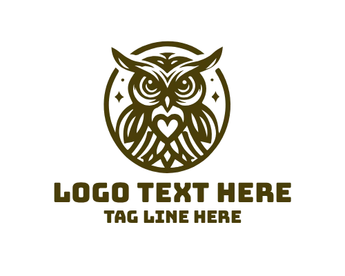 Wise Owl Exploring Map and Globe Logo