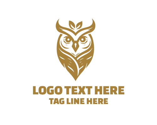 Wise Owl Holding Crystal Feather Logo