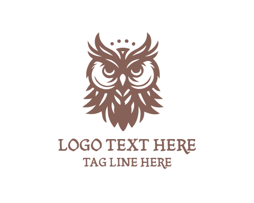 Wise Owl Illuminated by Light Study Logo