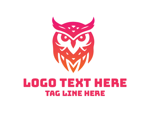 Wise Owl in Ancient Library Logo
