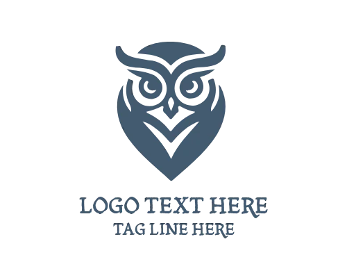 Wise Owl Observing Stars with Telescope Logo