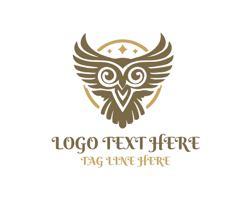  Wise Owl on Ancient Archway Logo
