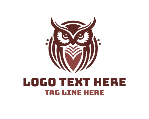 Wise Owl on Ancient Pedestal Logo