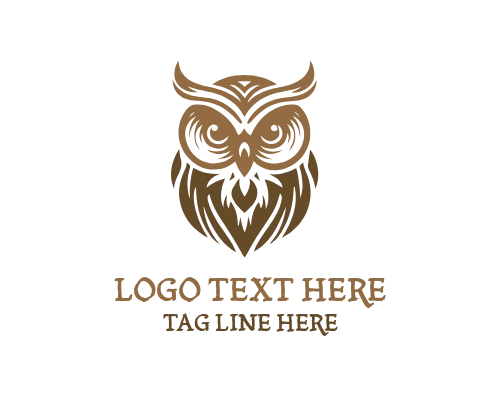 Wise Owl on Glowing Books Logo