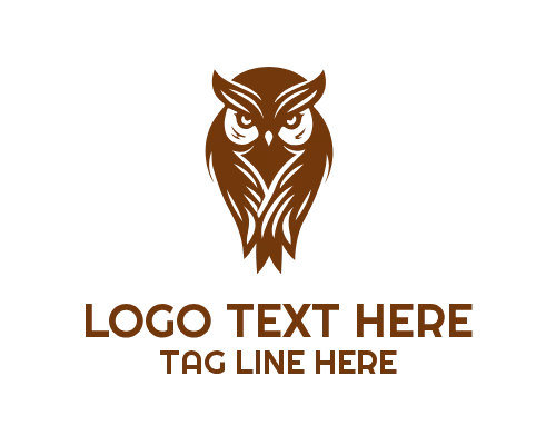 Wise Owl on Glowing Scroll Logo