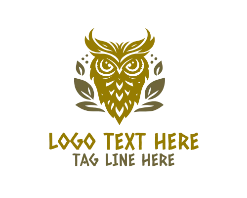 Wise Owl on Hilltop with Lantern Logo