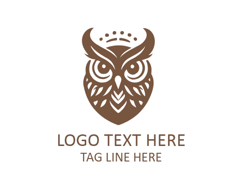 Wise Owl on Stack of Books Learning Logo