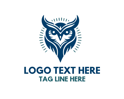 Wise Owl on Stack of Scrolls Knowledge Logo