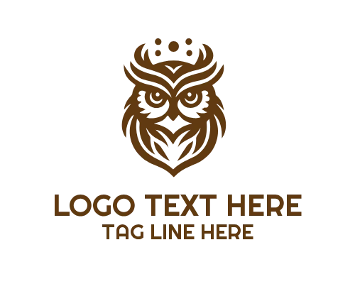 Wise Owl Perched on Ancient Tome Logo