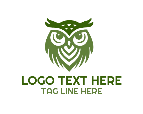 Wise Owl Perched on Glowing Globe Logo