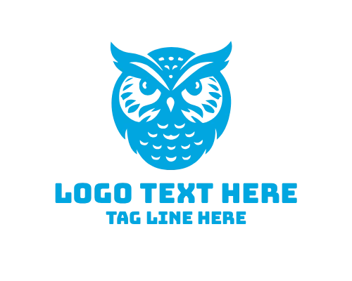 Wise Owl Studying Globe and Scroll Logo