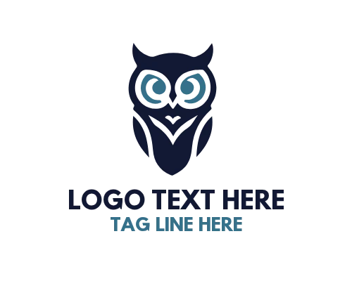 Wise Owl with Glowing Book Learning Logo