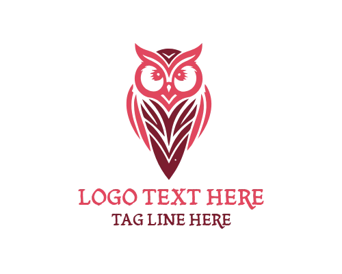Wise Owl with Graduation Cap Academic Logo