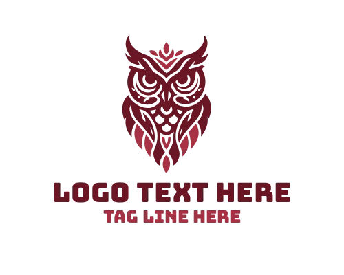 Wise Owl Writing with Glowing Quill Logo