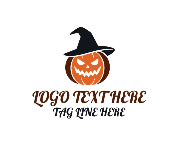 Witch Pumpkin Logo
