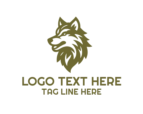 Wolf Pack in Forest Wilderness Logo