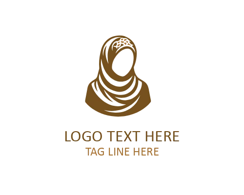 Woman Face Line Art Logo