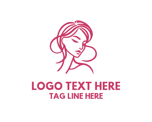 Woman Outline Beauty Logo