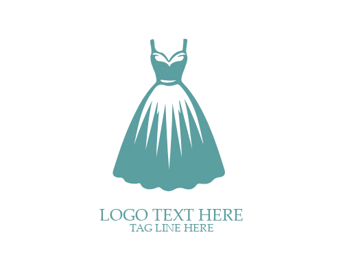 Women Dress Silhouette Logo