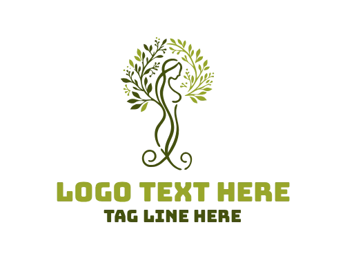 Women Face Tree Logo