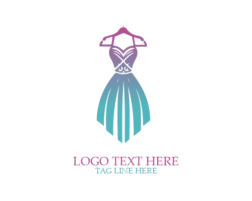 Women Fashion Dress Logo