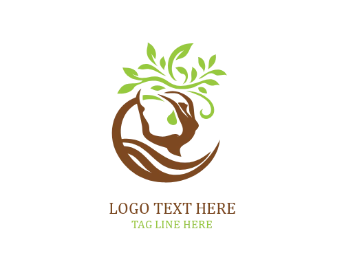 Women Tree Harmony Mark Logo