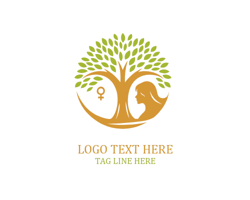 Women Tree Organic Logo