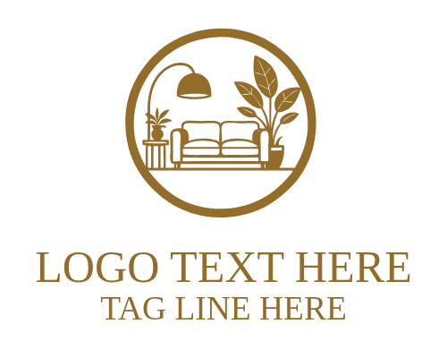  Wooden Bench Furniture Logo