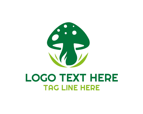 Woodland Mushroom Logo for Forest and Organic Branding