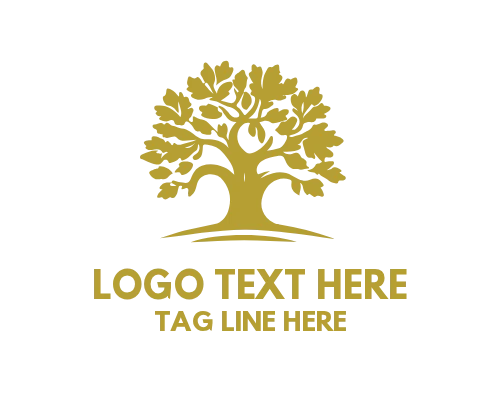 Woodland Oak Tree Logo