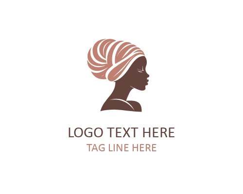 Woven Identity African Woman Logo