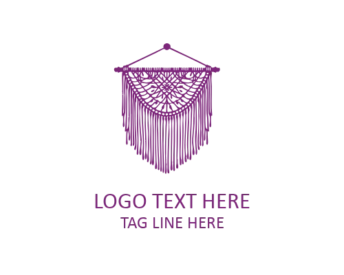 Woven Shield Macramé Logo