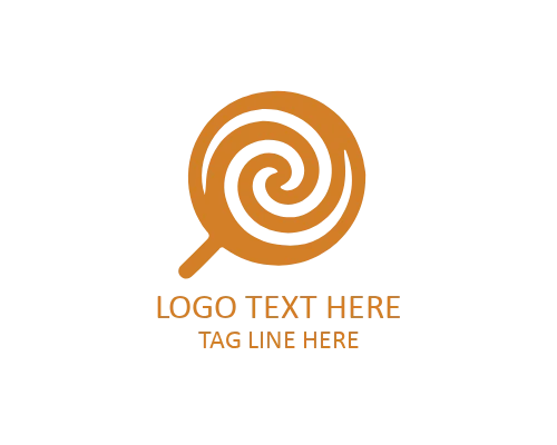 Wrapped Candy Icon Logo for Confectionery and Sweet Brands