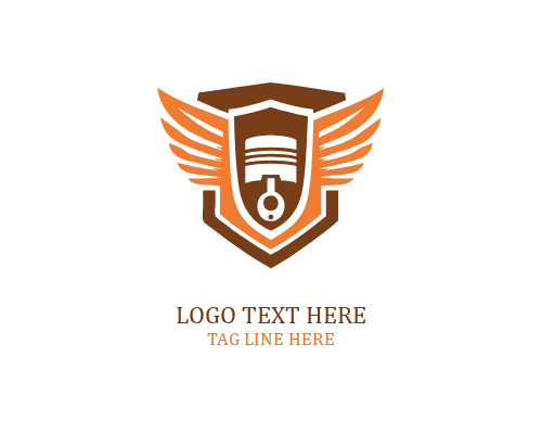 Wrench Piston Wings Logo