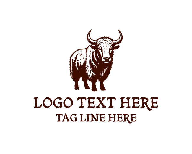 Yak Face Logo logo template preview