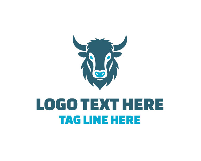 Yak Head Logo logo template preview