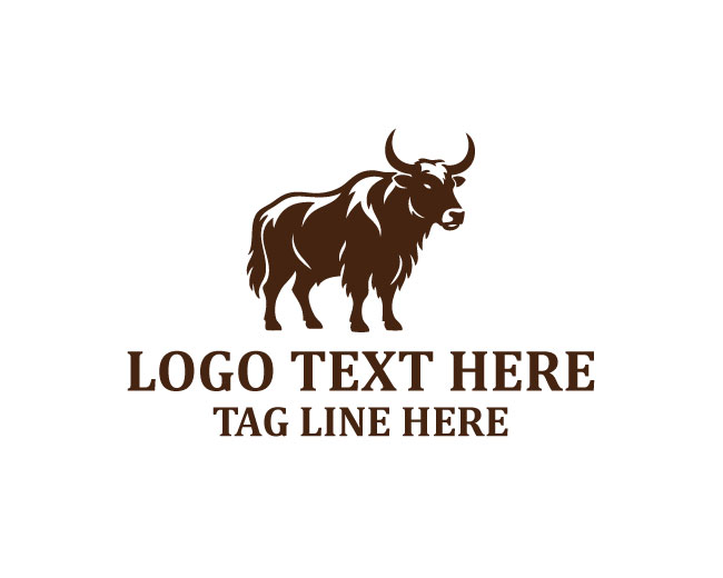 Yak Horn Logo logo template preview
