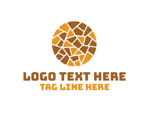 Yellow color Mosaic Logo