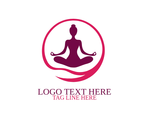 Yoga Modern Symbol Logo