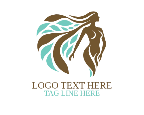 Yoga Wellness Women Tree Logo