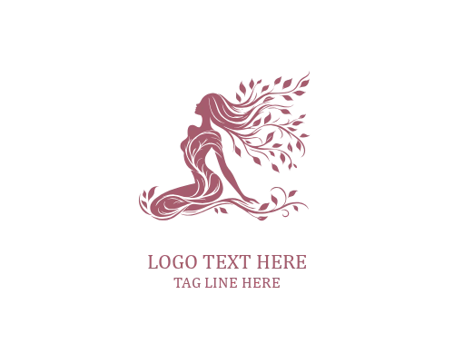 Yoga Woman Tree Logo