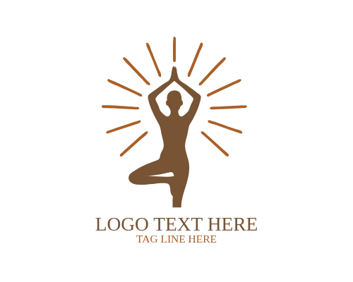 Yoga Zen Symbol Logo