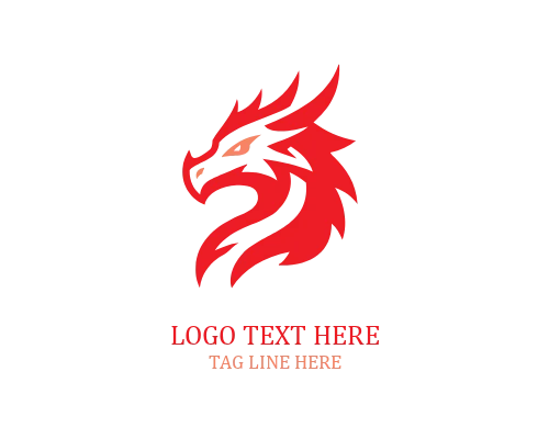Youngling Dragon Mascot Logo